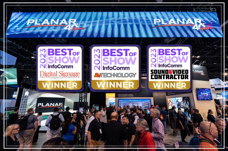 huatihuiPLANAR三款产品同时斩获InfoComm最佳展示奖